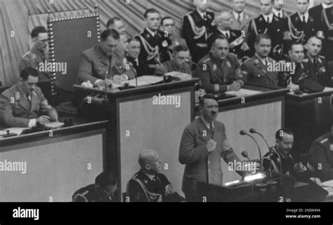 Hitler Speech January 30, 1939 .